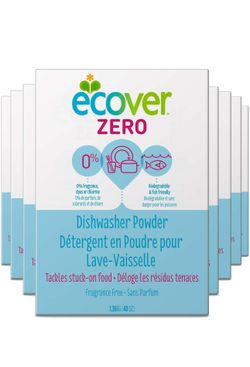 Ecover Zero Dishwasher Soap Powder, 48 Ounce (Pack 8