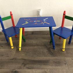 Crayon Kids Table And Chairs 