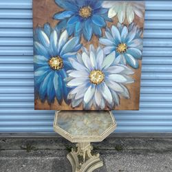 Fine Art 3-D Hand Painted  
