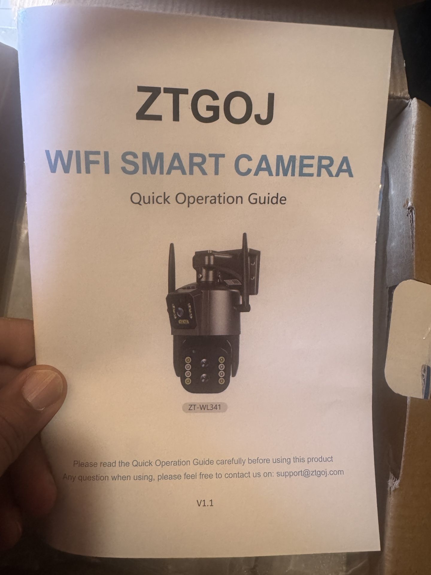 ZTGOJ Security Camera Outdoor, 2K WiFi Camera PTZ with Three Lens, 4MP 10X Zoom Home Security Cameras Motion Detection/Night Vision/2-Way Audio/Dual S