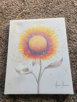 Ashvin Harrison Sunflower Canvas Wall Art