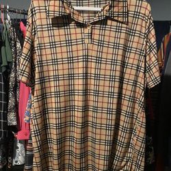 Women’s Short Sleeve Plaid Shirt 