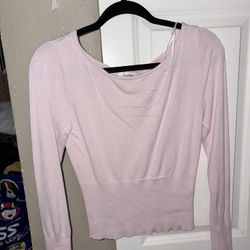Off The Shoulder Pink Top 