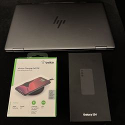 Samsung Galaxy S24 Unlocked 256GB, HP -2-in-1 14" Wide Ultra XGA Touch-Screen Chromebook with Google Al - Intel Core i3 - 8GB Memory - 256GB SSD