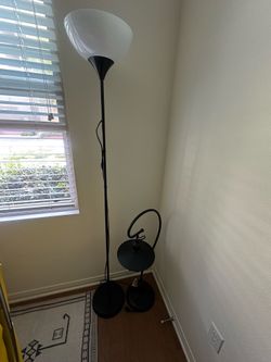 💡 Set of 2 Black Lamps (Floor Lamp + Industrial Desk Lamp)