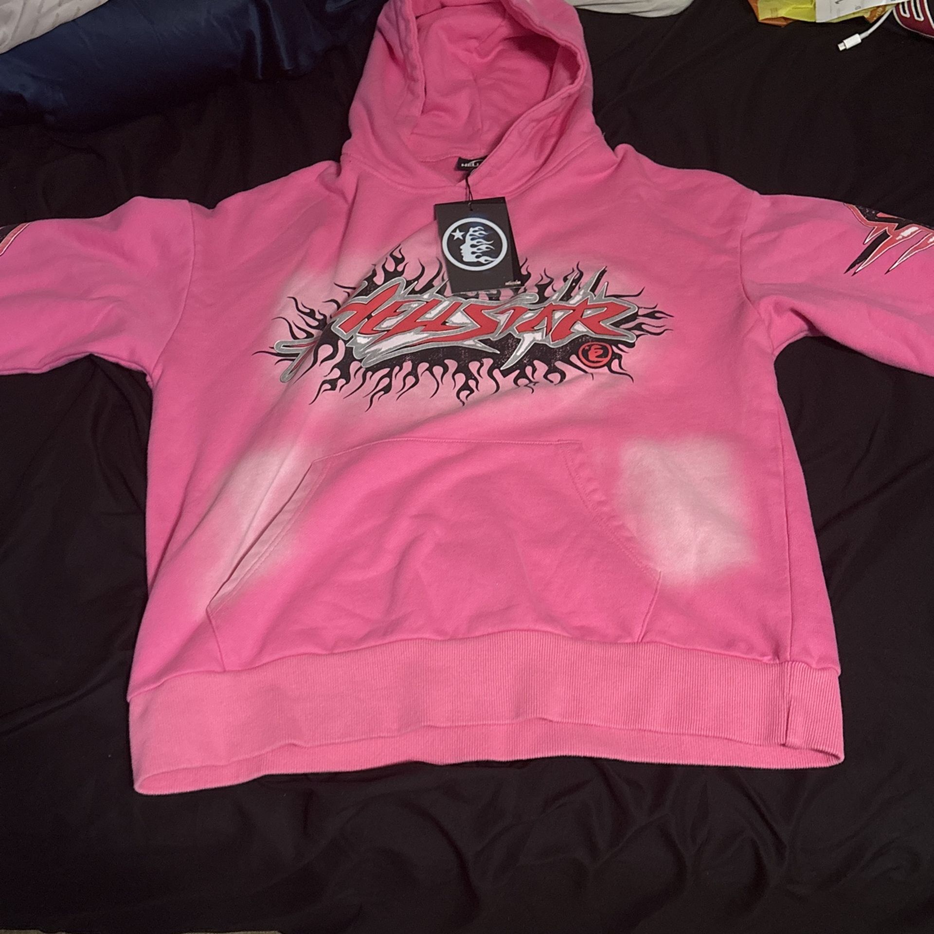 Pink Hellstar Hoodie Size Small Men