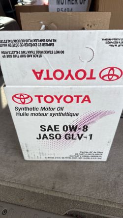 toyota 0w-8 synthetic motor oil