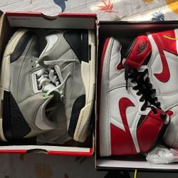 Jordan 1 Heritage GS &Jordan 3 Chollorphy GS