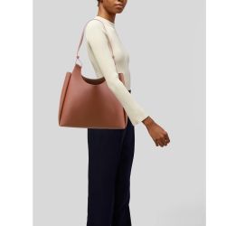 Neiman Marcus Camel Tote Shoulder Bag Faux Leather