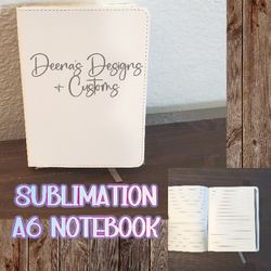 A6 Sublimation Notebook Personalized Customized 