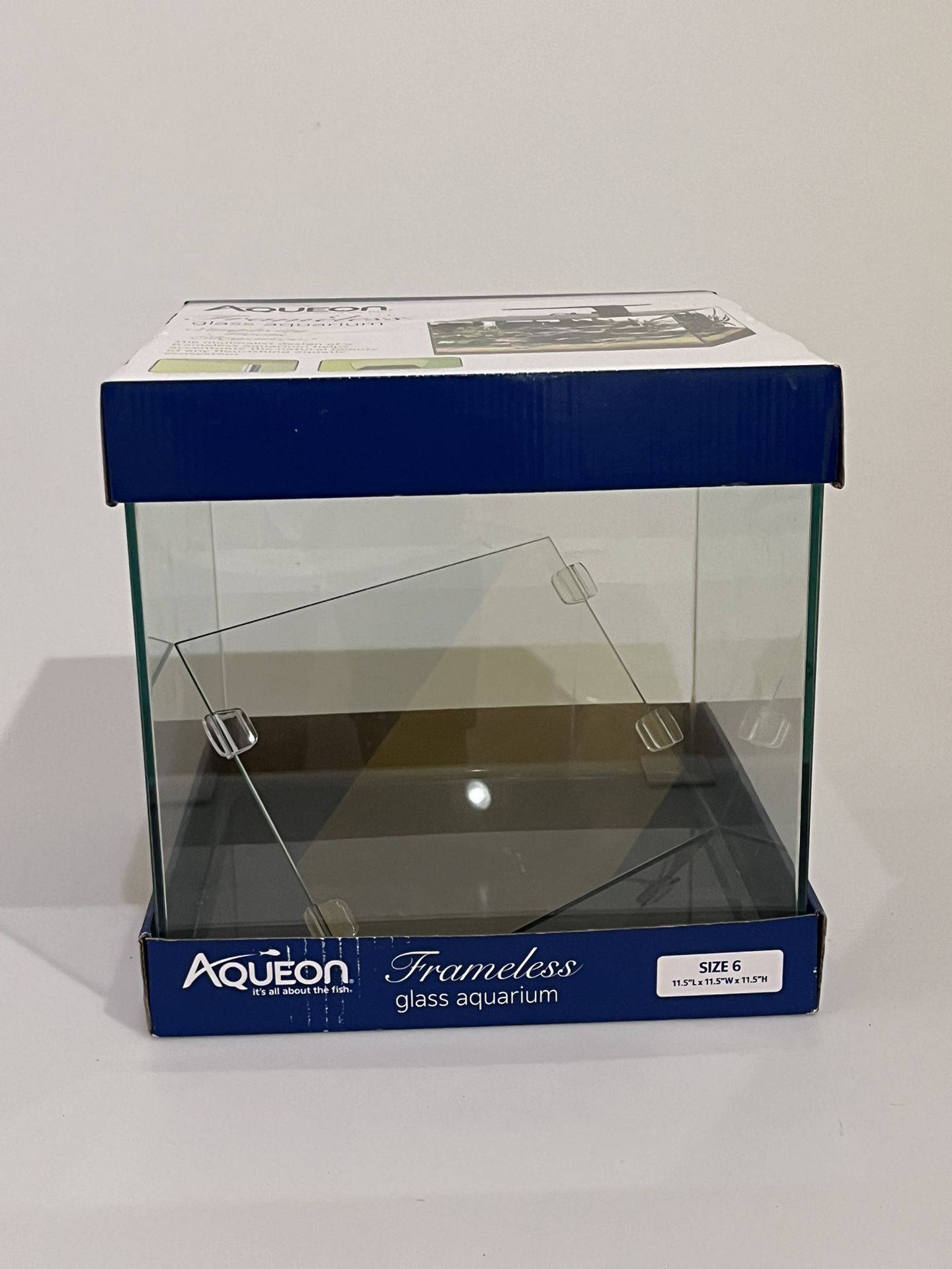 Aquarium Glass (11.5 L x 11.5 W x 11.5 H)