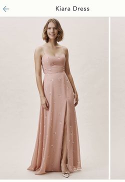 Stunning blush pink formal dress (bridesmaid, wedding, prom, floral etc)