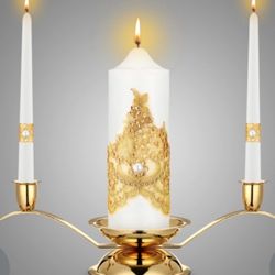 Irenare Unity Candles with Holder for Wedding Ceremony Wedding Decortion
