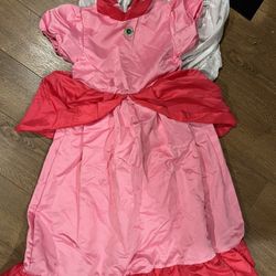 Princess peach Girls Costume 8 9 10 
