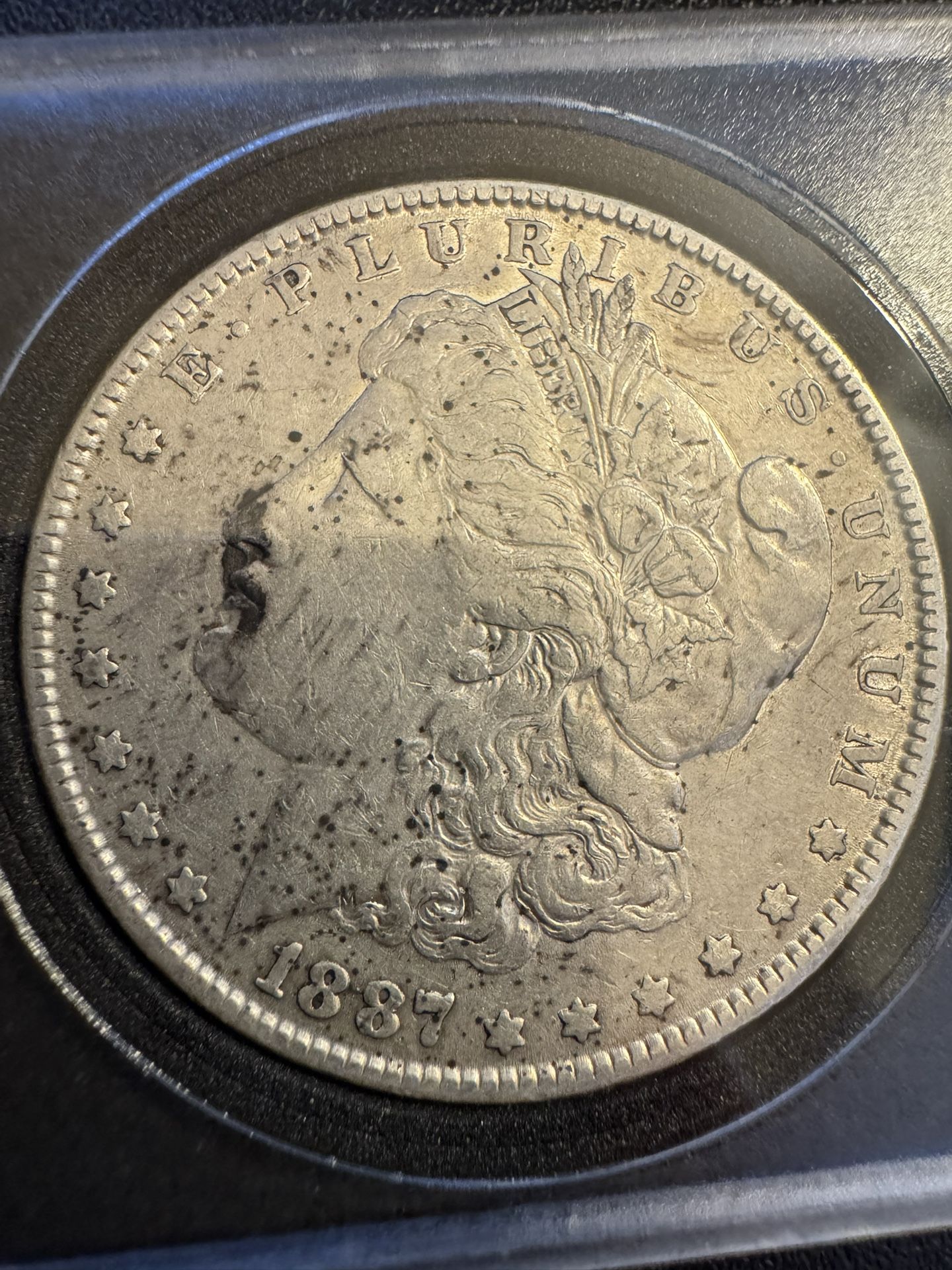 1887P Morgan Silver Dollar