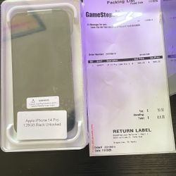 Apple iPhone 14 Pro 128GB (unlocked) - Black - Premium Refruisbed