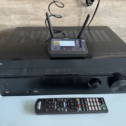 SONY STR-DH550 5.2-channel 3D and 4K HDMI pass-through Home Theater Receiver with NEW Bluetooth Adapter 