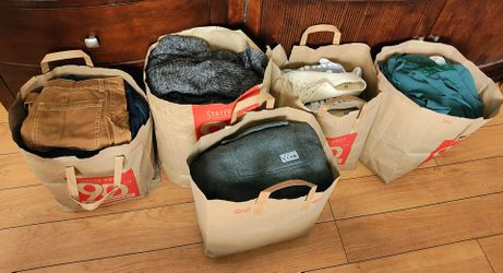 Bags of adult clothing size small medium large and xl Fontana pickup.