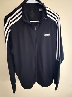 Adidas Track Jacket Black White 3-Stripes