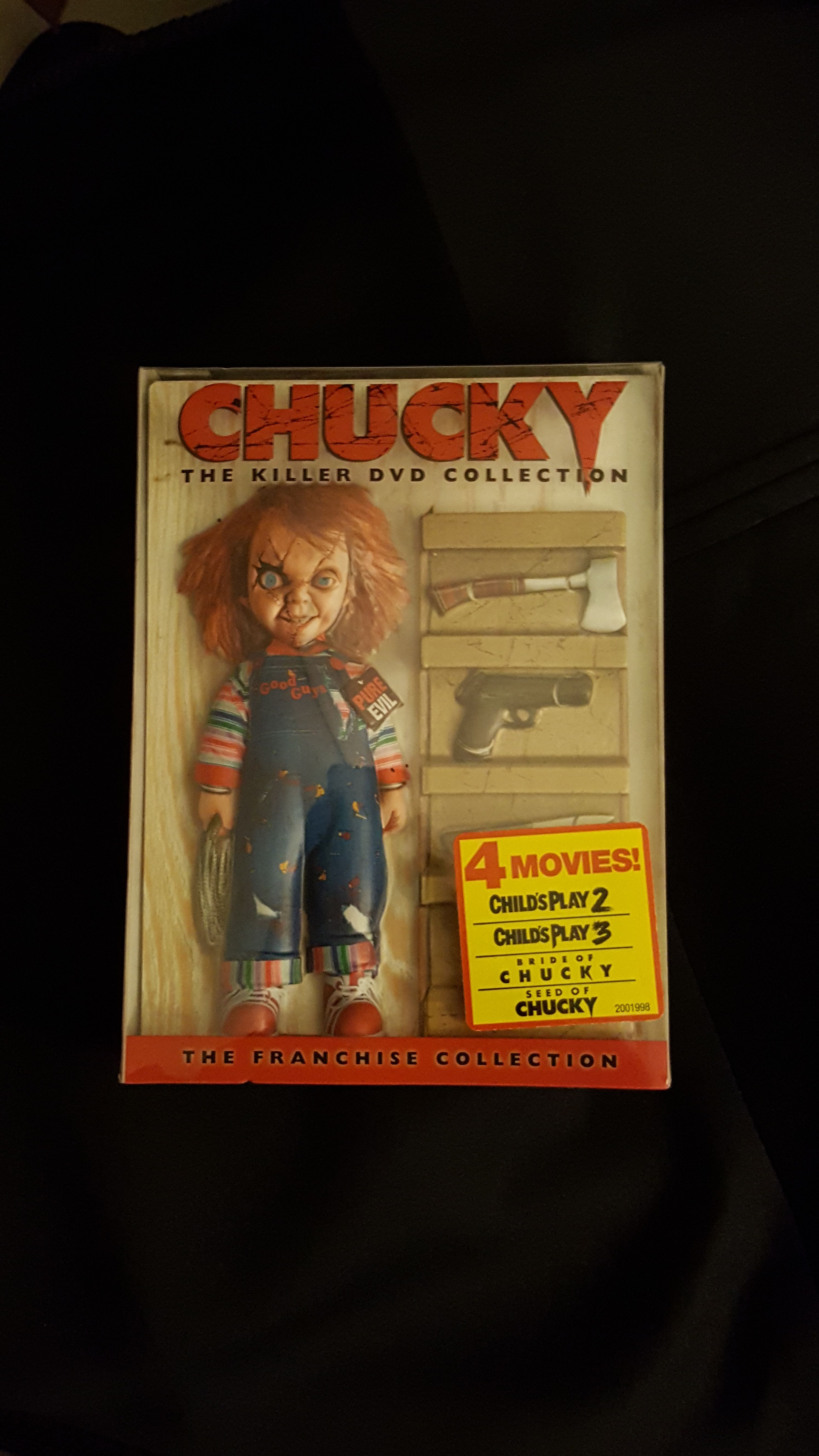 Chunky Killer DVD Collection. Franchise Collection. 4 movies on 2 DVDS. AWESOME 3D case.