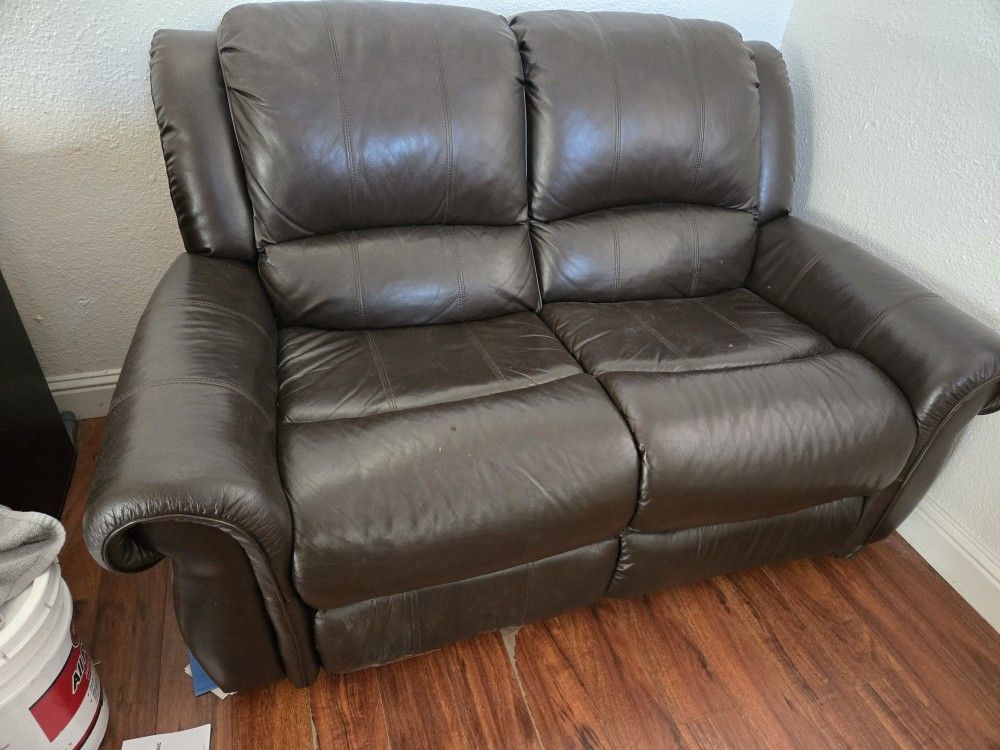Pleather Loveseat Recliner