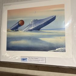 The Final Frontier Star Trek Tim Wistrom Print Signed