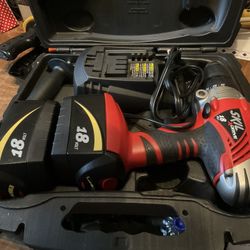 Skill XDrive 18volt Cordless Drill-Case Etc.