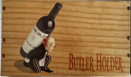 James the Butler" Wine Bottle Holder Caddy