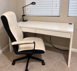 IKEA MICKE Desk with Office Chair