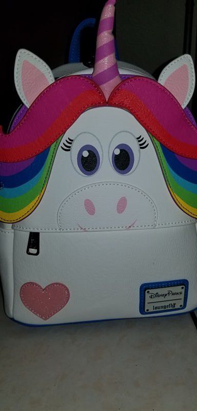 Disney loungefly rainbow unicorn backpack