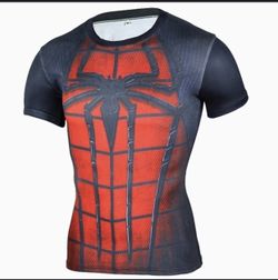 Brand New Spiderman Tee-Shirt - Breathable/Fast Drying - SZ XL