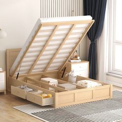Full Size Bed Frame With Storage 