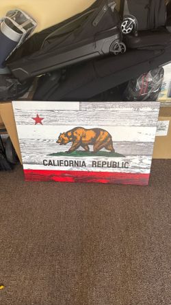 California flag canvas 40"x26"
