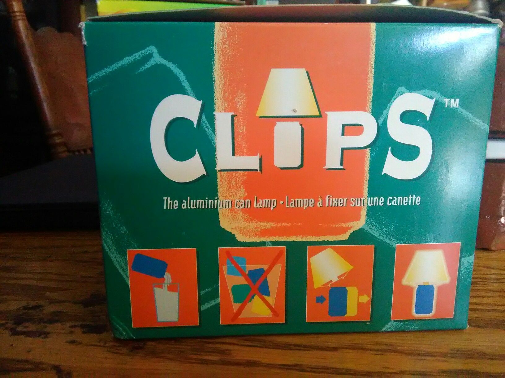 The aluminum can lamp