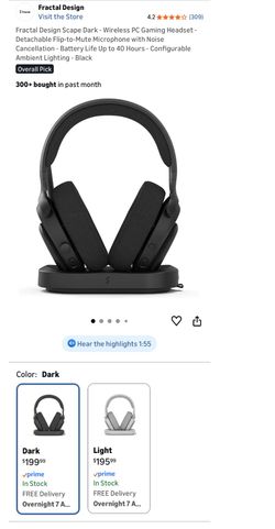 Fractal Design Scape Wireless Gaming Headphones