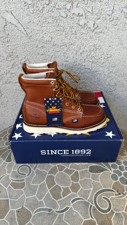 WORK BOOTS THOROGOOD SOFT TOE SIZE 8 WIDE MENS