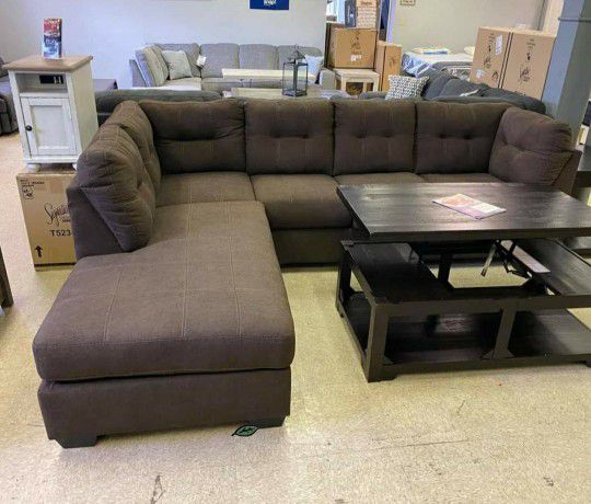 💥$40 Down Payment ➡️[SPECIAL] Maier Walnut LAF Sectional