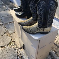 2 Pair Of Cowboy Boots