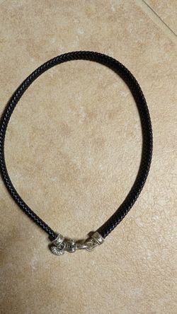 Braided Leather Necklace 
