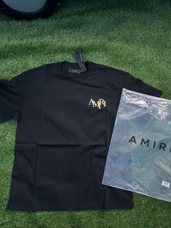Brand New AMIRI Champagne Toast Graphic Logo Tee - Black⁠
