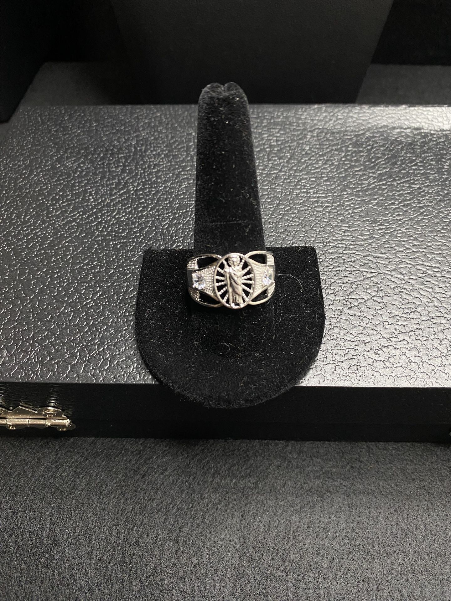 925 Silver San Judas Ring Size 11