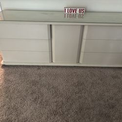 Dresser Modern Off White Multi Drawers