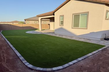 Turf, Pavers, Fire-pits, Putting Greens, BBQs, Wall, Travertine, Full Remodels