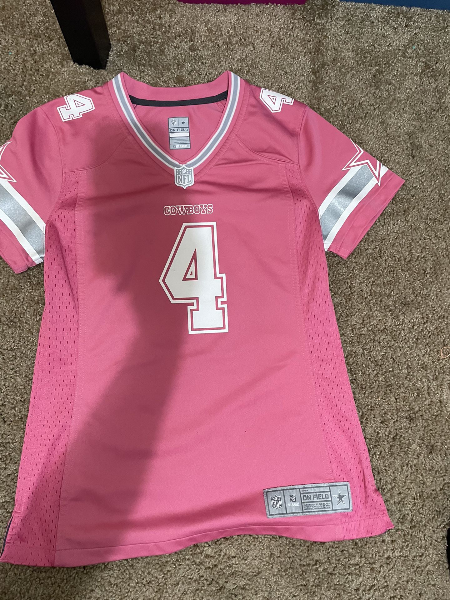 Football Jersey Pink Dak Jersey Women's Dallas Cowboys Dak