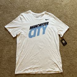 NIKE FC / Manchester City MAN CITY MCFC PL Premier League Soccer Futbol T-Shirt / COOL SHIRTS / Men’s X-Large / Brand New w/ Tags!!