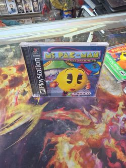 Ms. Pac-Man: Maze Madness Playstation PS1 CIB Complete Tested