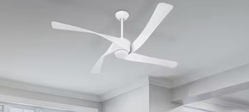 CRAFTMADE Venn 58 in. White Finish with White Blades Indoor/Outdoor Ceiling Fan with Wall Control
