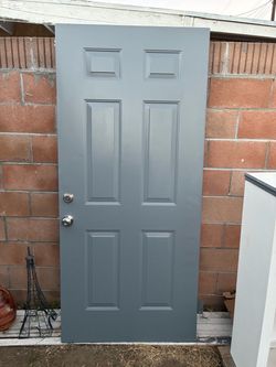 Solid Heavy Gray Door