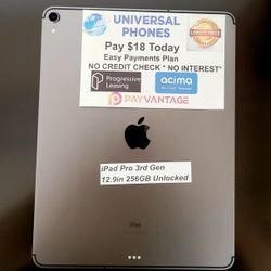 Apple IPad Pro 3rd Gen 12.9inch 256gb Unlocked. Tv 