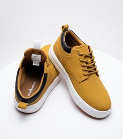 Orthocomfoot Men's Yellow Casual Orthopedic Shoes (US Men's Size 9.5–10 / EU 43)